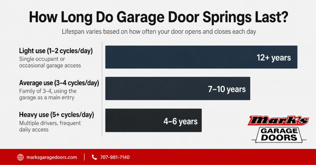 How Long Do Garage Door Springs Last Marksgaragedoors
